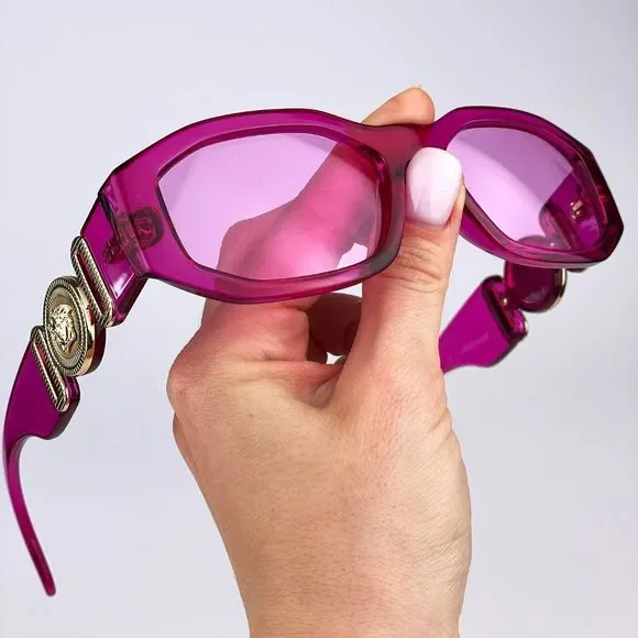 Versace VE4361 5334/5 Sunglasses Medusa Biggie Transparent  display picture 2